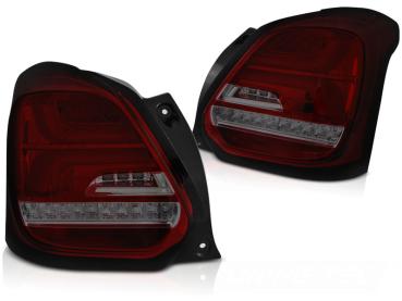 LED Lightbar Rückleuchten für Suzuki Swift  AZ 17- Rot/Smoke dynamischer Blinker